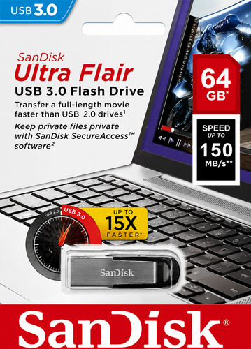 Sandisk ultra flair 64gb - ultra,
