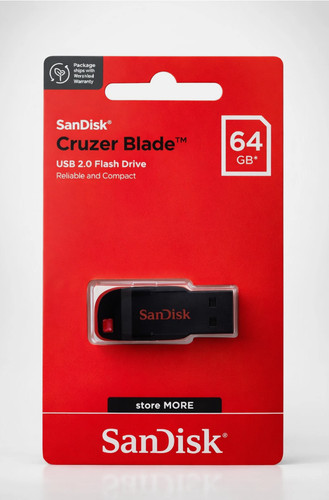 Sandisk cruzer blade - cruzer, 64gb