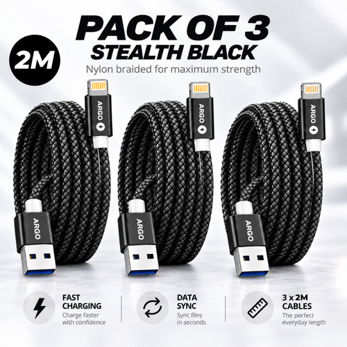 Pack for iphone charger - 3, 2m