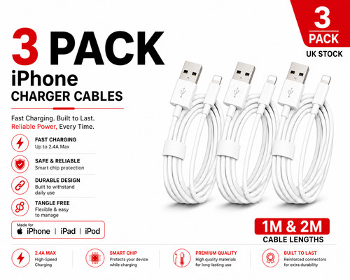 Iphone charger cable - iphone, 3